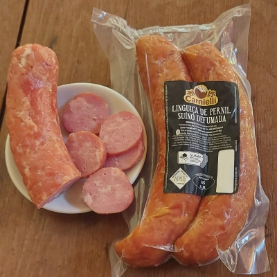 Embutido Defumado de Pernil Carnielli - Linguiça Defumada (mínimo 320g)