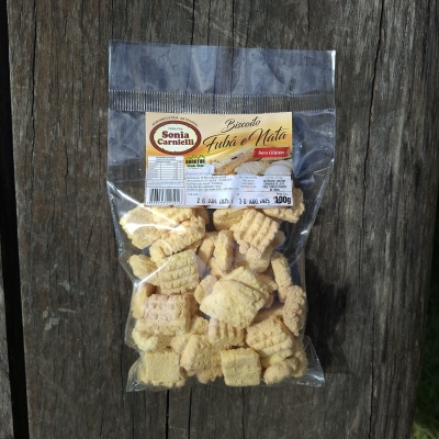 Biscoito Fubá e Nata Sem Glúten - 200g