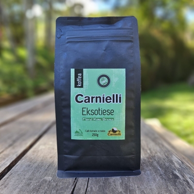 Café Eksotiese Carnielli Coador 250g - Floral Rosa Branca